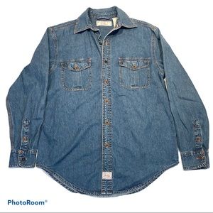 Levi’s 100% Cotton Denim Button-Down Western Shirt